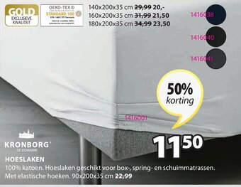 Jysk Kronborg Hoeslaken aanbieding