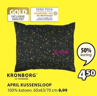 Jysk Kronborg April Kussensloop aanbieding