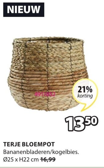 Jysk Terje Bloempot aanbieding