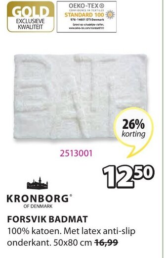 Jysk Kronborg Forsvik Badmat aanbieding
