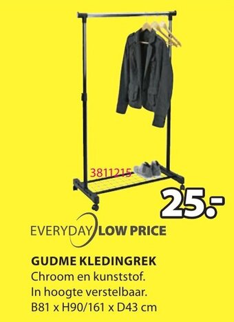Jysk Gudme Kledingrek aanbieding