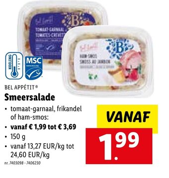 Lidl Bel Appetit Smeersalade aanbieding