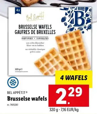 Lidl Bel Appetit Brusselse Wafels aanbieding