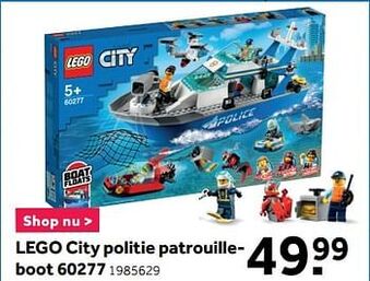 Lego city politie patrouilleboot 60277