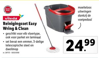 Lidl Vileda Reinigingsset Easy Wring & Clean aanbieding