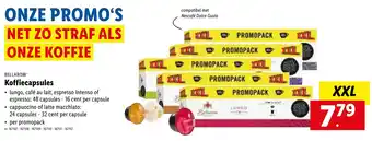 Lidl Bellarom Koffiecapsules XXL aanbieding