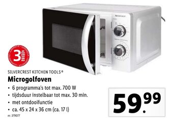 Lidl Silvercrest Kitchen Tools Microgolfoven aanbieding