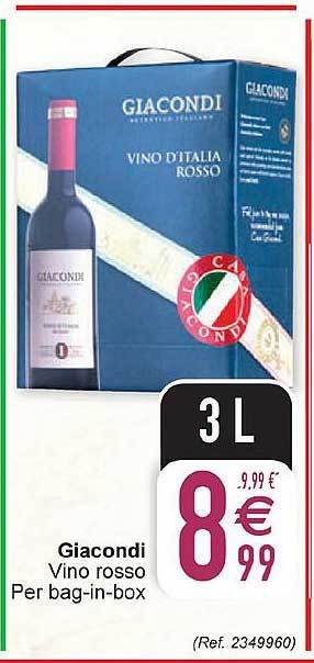 Cora Giacondi vino rosso aanbieding