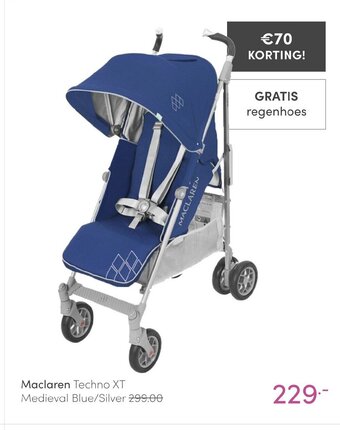 Baby & Tiener Maclaren Techno XT Medieval Blue/Silver aanbieding