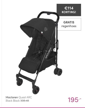 Baby & Tiener Maclaren Quest ARC Black Black aanbieding