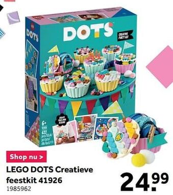 Intertoys Lego dots creatieve feestkit 41926 aanbieding