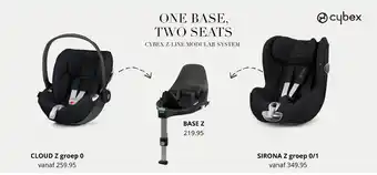 Baby & Tiener CLOUD Z groep 0, Base Z, Sirona Z groep 0/1 aanbieding