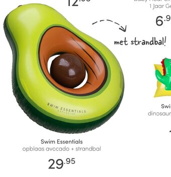 Baby & Tiener Swim Essentials opblaas avocado + strandbal aanbieding