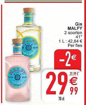 Cora Gin malfy aanbieding
