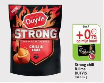 Match Duyvis Strong Chili & Lime 175g aanbieding