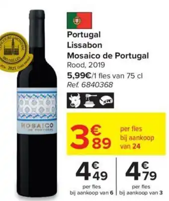 Carrefour Portugal Lissabon Mosaico de Portugal Rood 2019 aanbieding