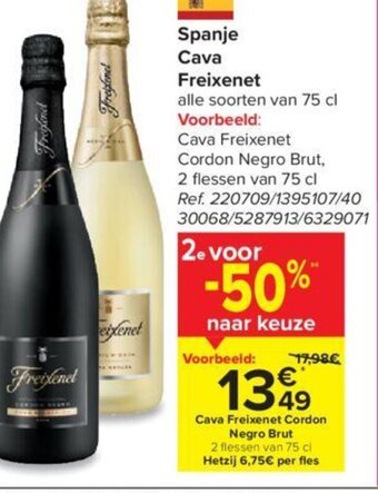 Carrefour Spanje Cava Freixenet aanbieding