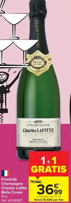 Carrefour Franklijk Champagne Charles Lafitte Belle Cuvee Brut aanbieding