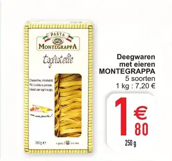 Cora Deegwaren met eieren Montegrappa aanbieding