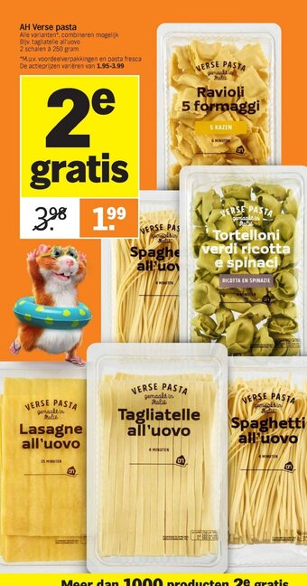 Albert Heijn Ah verse pasta aanbieding