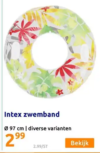 Action Intex zwemband 97 cm aanbieding