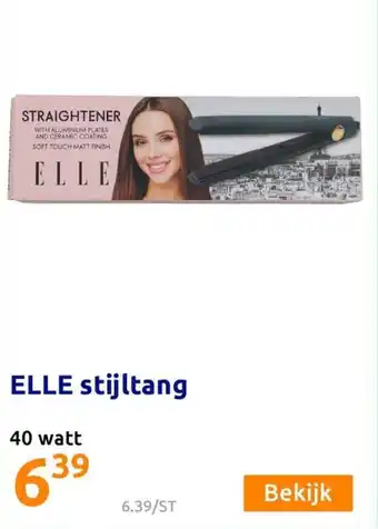 Action Elle stijltang 40 watt aanbieding
