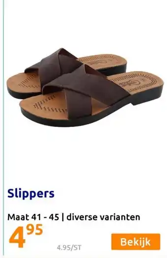 Action Slippers maat 41-45 aanbieding