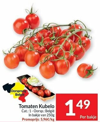 Intermarché Tomaten kubelo 250g aanbieding