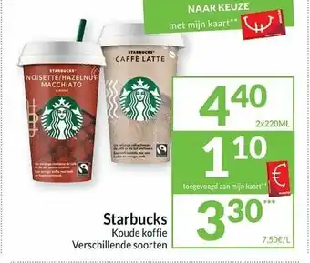 Intermarché Starbucks 7,50L aanbieding
