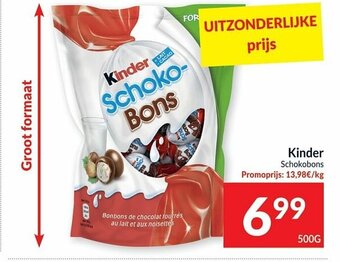 Intermarché Kinder schokobons 500g aanbieding