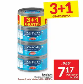 Intermarché Saupiquet 4x160g aanbieding