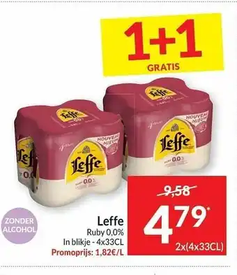 Intermarché Leffe 2x(4x33cl) aanbieding