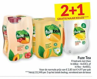 Intermarché Fuze tea aanbieding