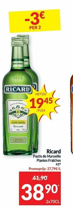 Intermarché Ricard 45 1L aanbieding