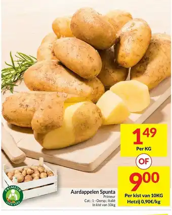 Intermarché Aardappelen spunta 1kg aanbieding