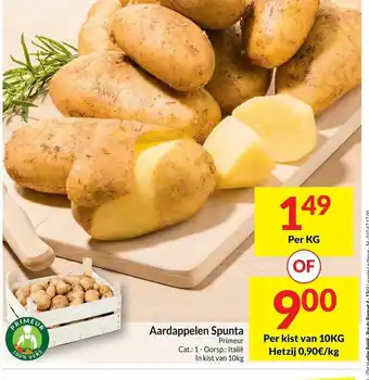 Intermarché Aardappelen spunta 10kg aanbieding