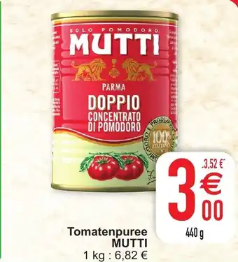 Cora Mutti Tomatenpuree aanbieding