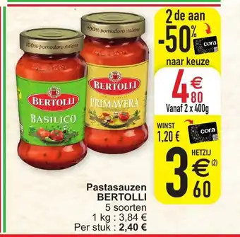 Cora Bertolli Pastasauzen aanbieding