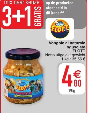 Cora Flott Vongole al naturale sgusciate aanbieding