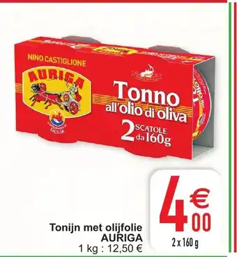 Cora Auriga Tonijn met olijfolie aanbieding