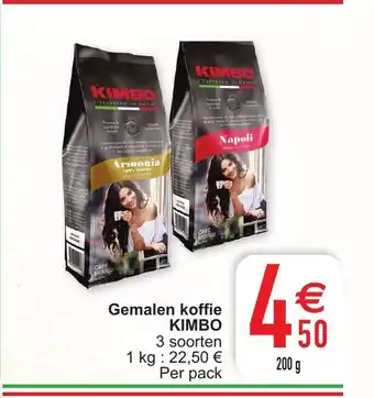 Kimbo Gemalen koffie