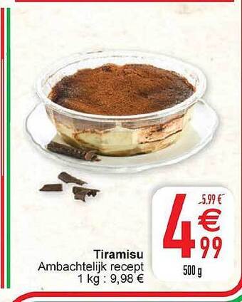 Cora Tiramisu aanbieding