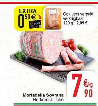 Cora Mortadella sovrana aanbieding