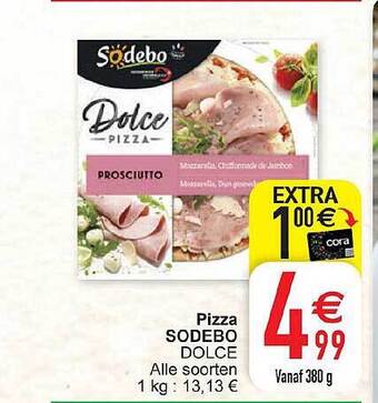 Cora Pizza sodebo aanbieding