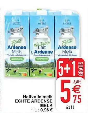 Cora Halfvolle melk echte ardense melk aanbieding
