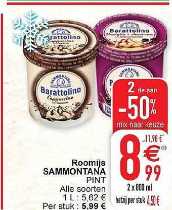 Cora Roomijs sammontana aanbieding