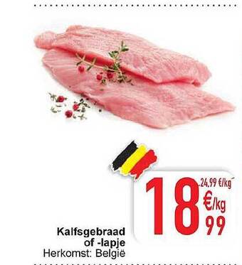 Cora Kalfsgebraad of lapje aanbieding