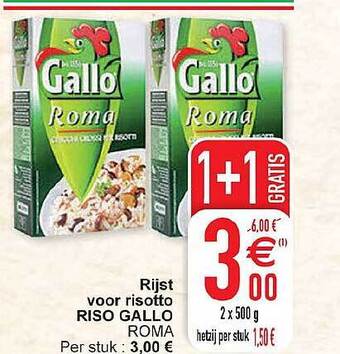 Cora Rijst voor risotto riso gallo aanbieding