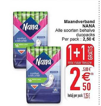 Cora Maandverband nana aanbieding