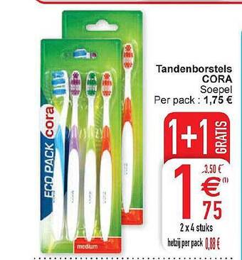 Cora Tandenborstels aanbieding